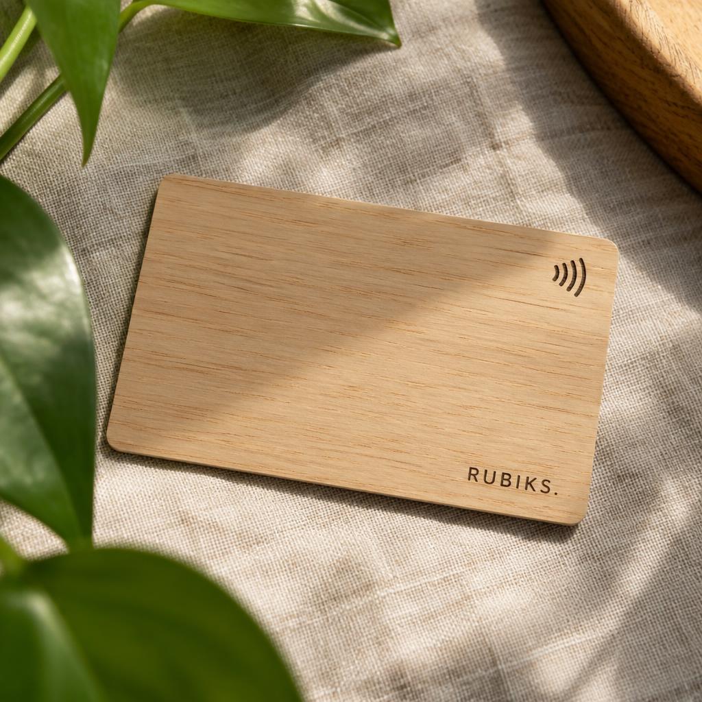 Wooden Tap Card